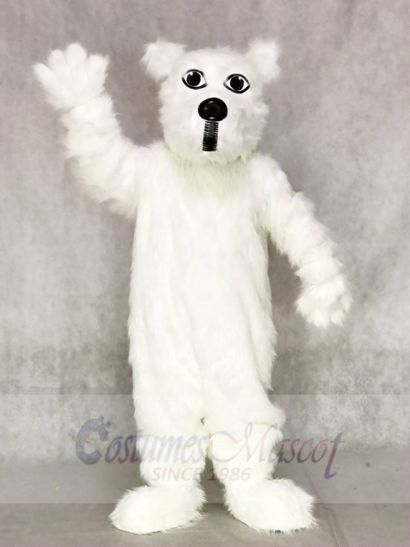 Hairy White Scottie Dog Mascot Costumes Animal