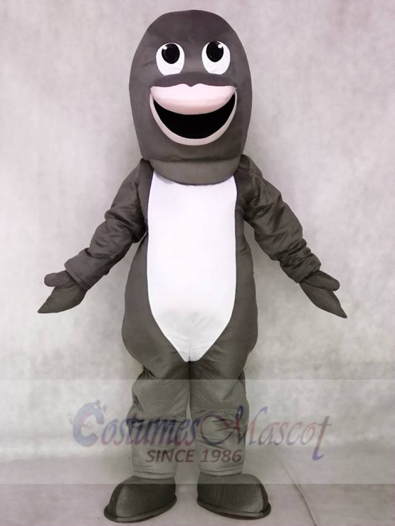 Cute Gray Shark Mascot Costumes Animal