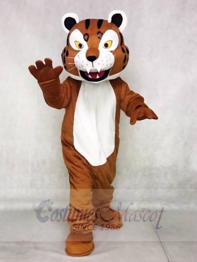 Brown Bobcat Mascot Costumes Animal