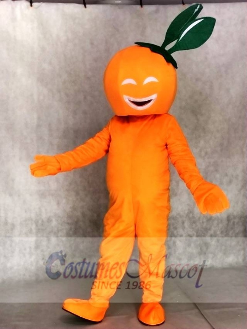 Smiling Navel Orange Mascot Costumes Fruit Plant