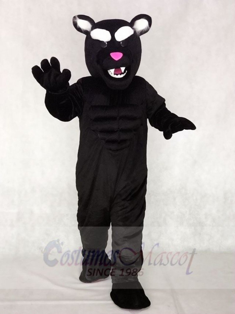 Black Muscle Panther Mascot Costumes Animal