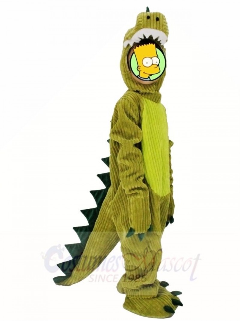 For Children/ Kids Green Dinosaur Pajamas Pyjama Mascot Party Halloween Christmas Xmas Costumes