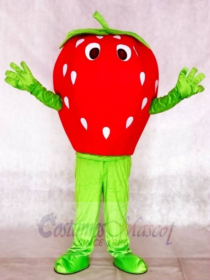 Red Strawberry Mascot Costumes Fruit