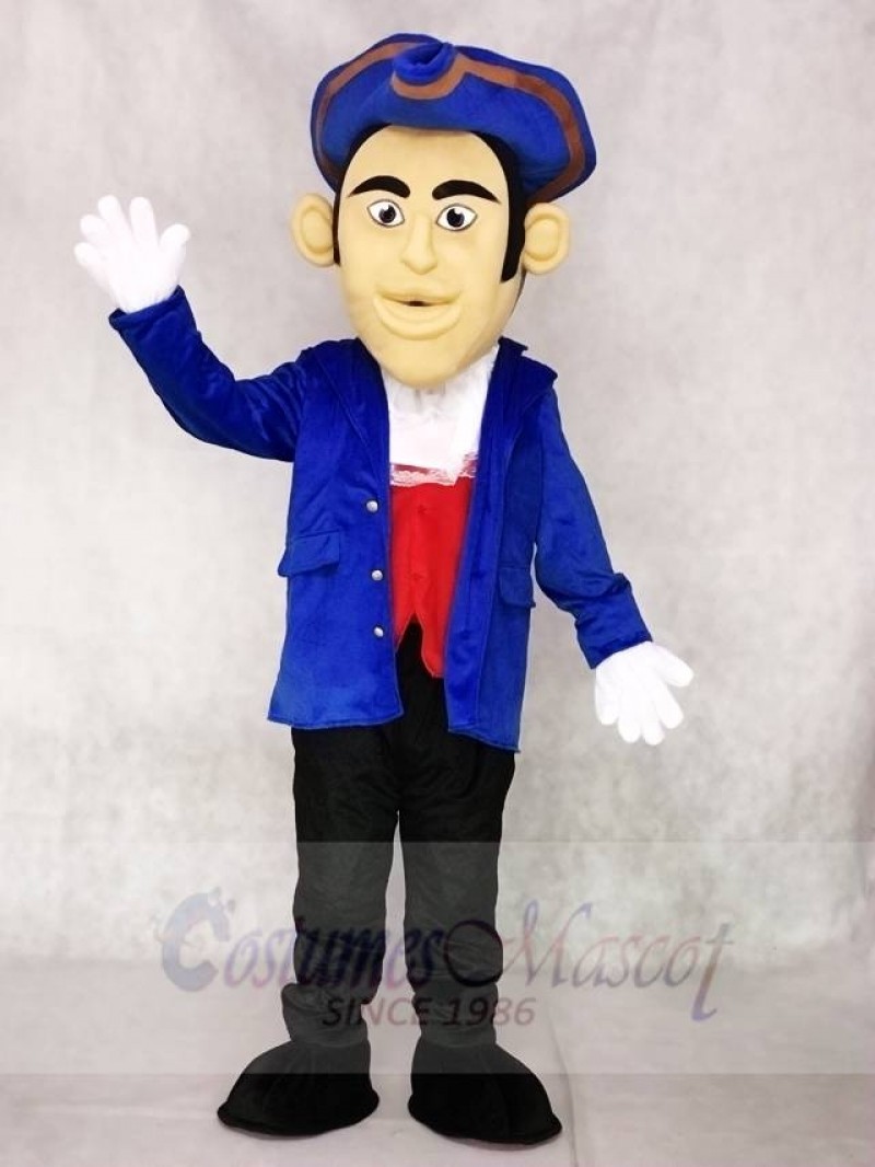 Blue Hat Patriot Mascot Costumes People