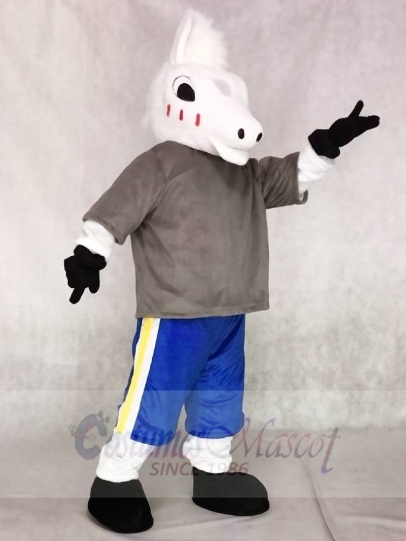 Cute Sport School Horse Mascot Costumes Animal 