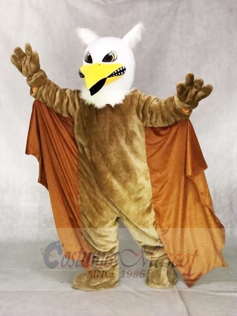 Griffin Mascot Costume with Yellow Wings