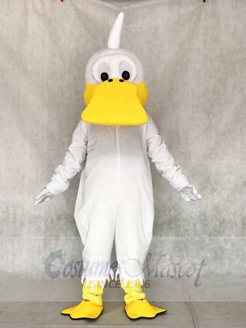 White Duck Mascot Costumes Poultry Animal