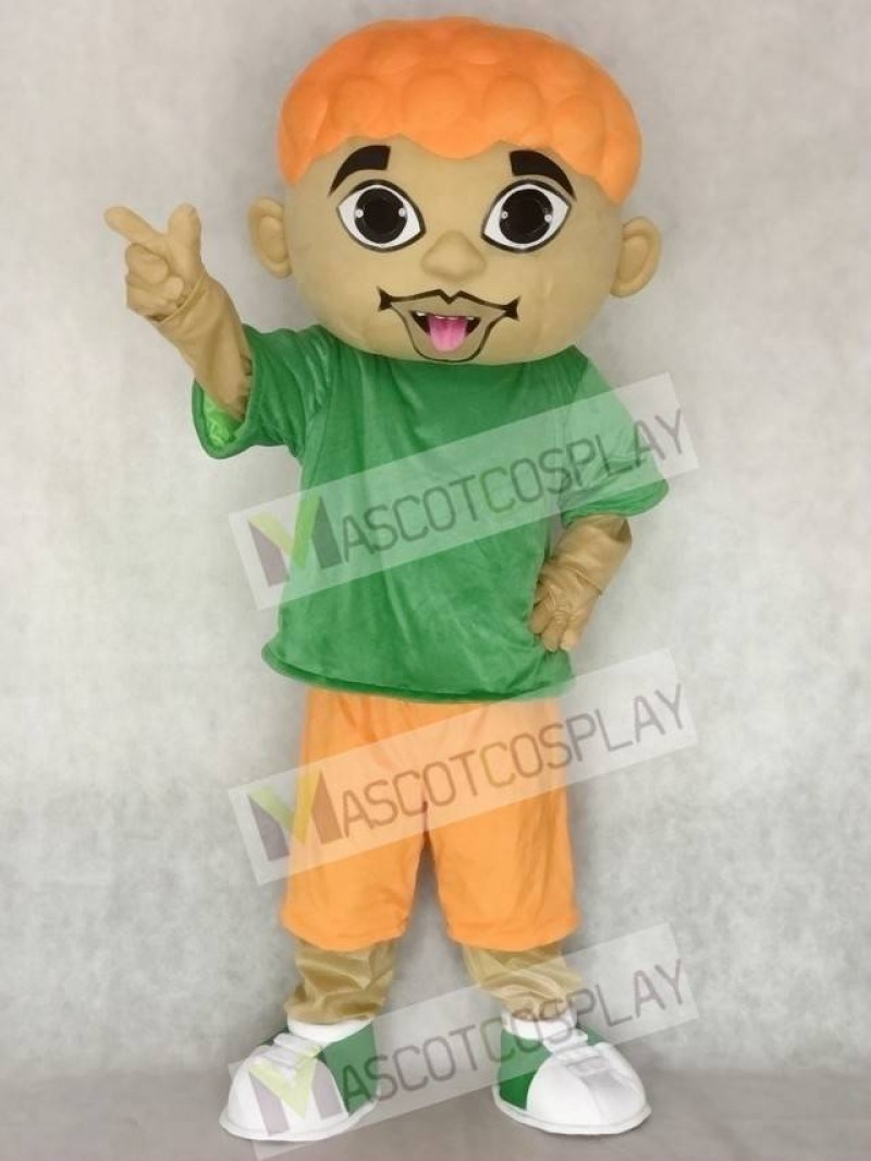 Cartoon DJ Boy Singer Artist Mascot Costume