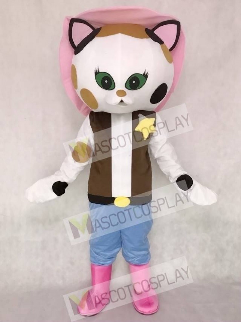 Musical Comedy Series Sheriff Callie Cat Mascot Costume Callie's