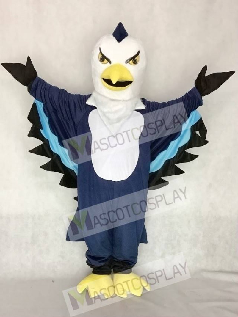 Cute Dark Blue Thunderbird Mascot Costume