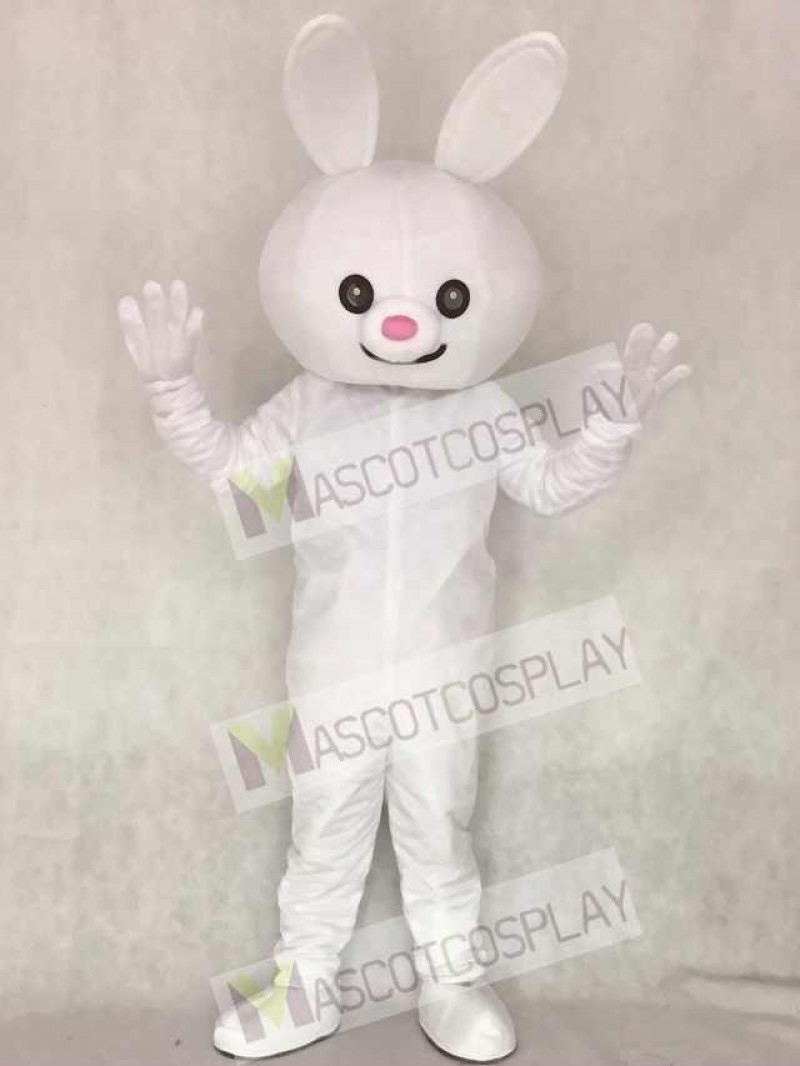 Pink Nose Easter Bunny Rabbit Adult Mascot Costume