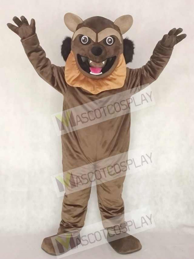 Cute Wolverine Wolf Mascot Costume