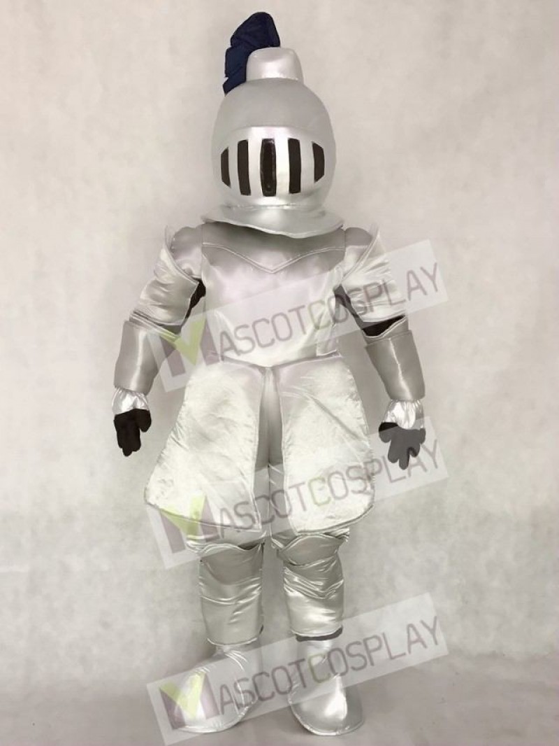 High Quality Silver Knight in Shining Armour Mascot Costume