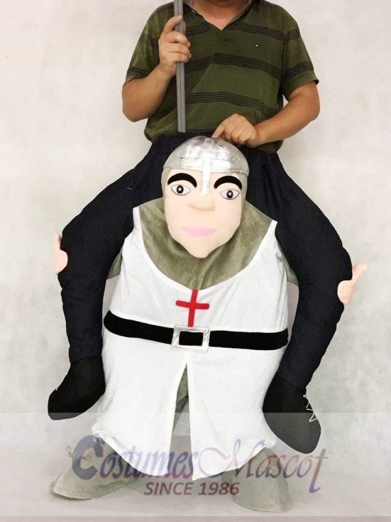 The Crusades Piggy Back Carry Me Mascot Costume Crusader Knight Suit