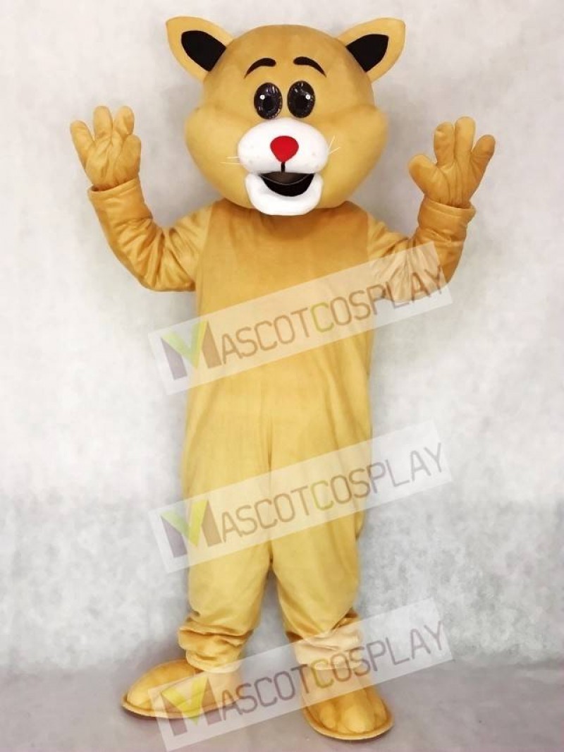 Cute Red Nose Big Ear Cat Mascot Costume