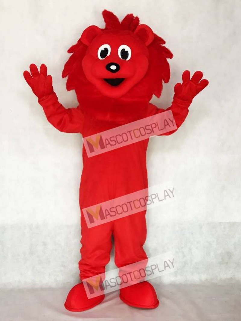 Red Lion Mascot Adult Costume Animal