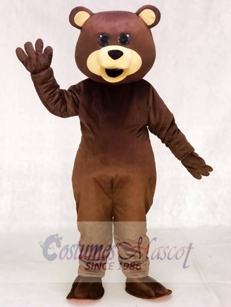 Brown Teddy Bear Toy Mascot Costumes Animal  