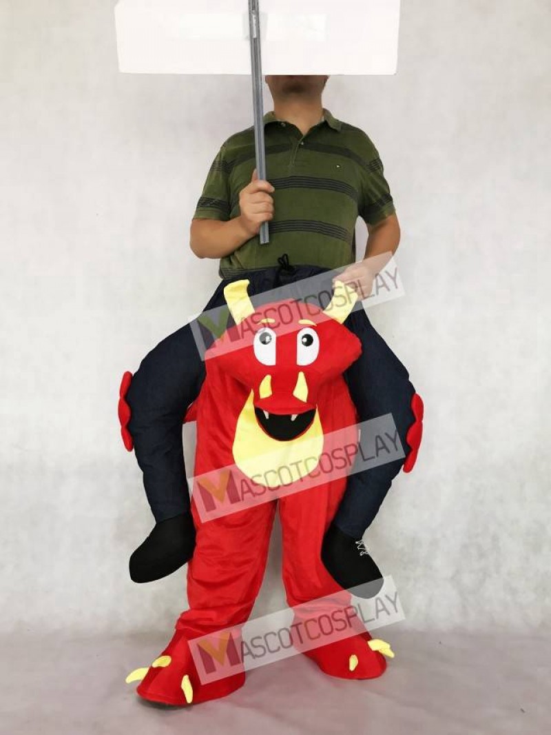 Piggyback Red Dragon Carry Me Ride on Mascot Costume