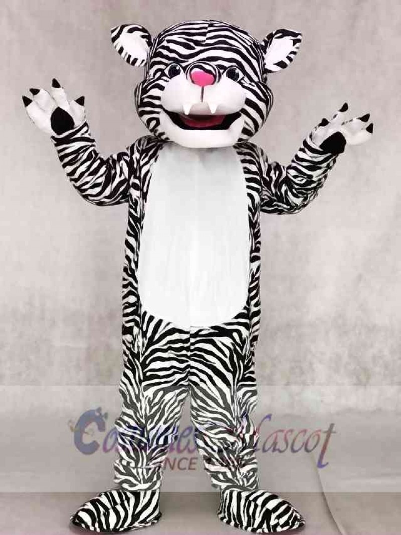 Black and White Tiger Mascot Costumes Animal