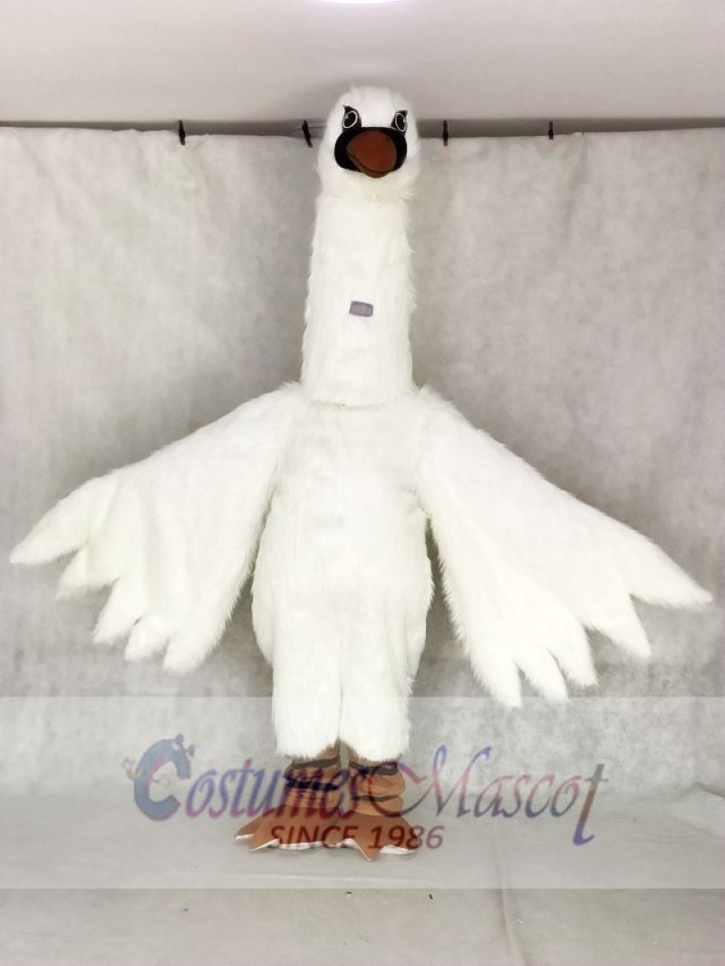 New White Swan Mascot Costumes Bird 