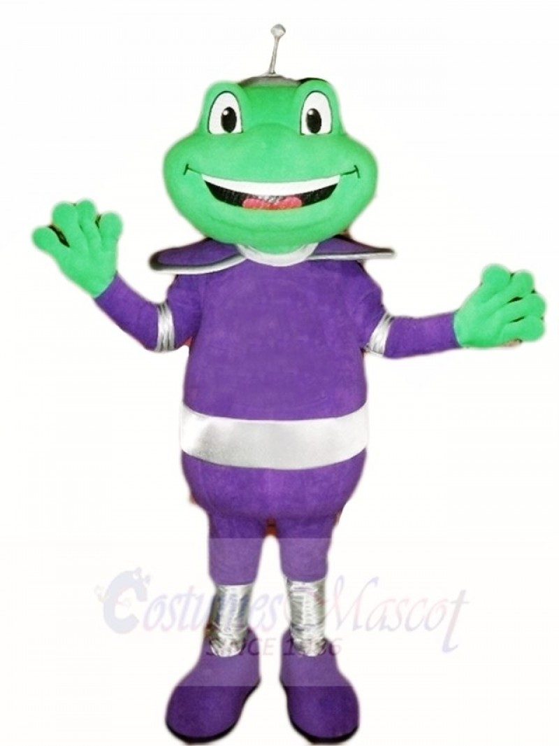 Frog in Purple Suit Mascot Costumes Animal