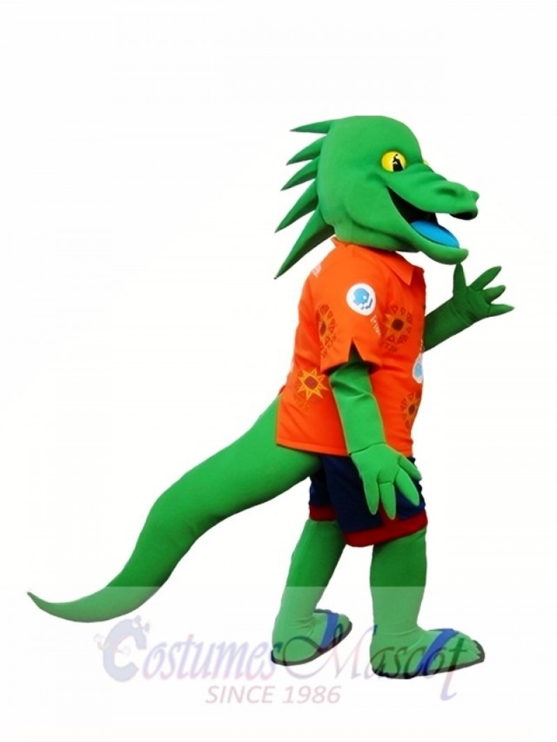 Green Lizard Mascot Costume Iguana Mascot Costume Animal 