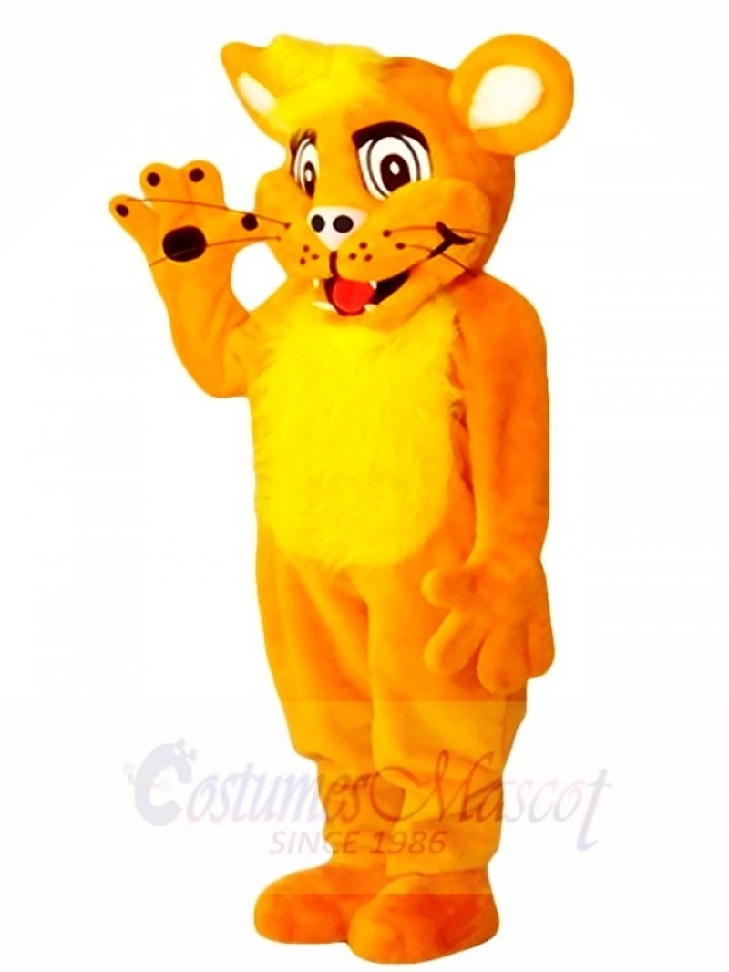 Orange Lion Cub Mascot Costumes Animal 