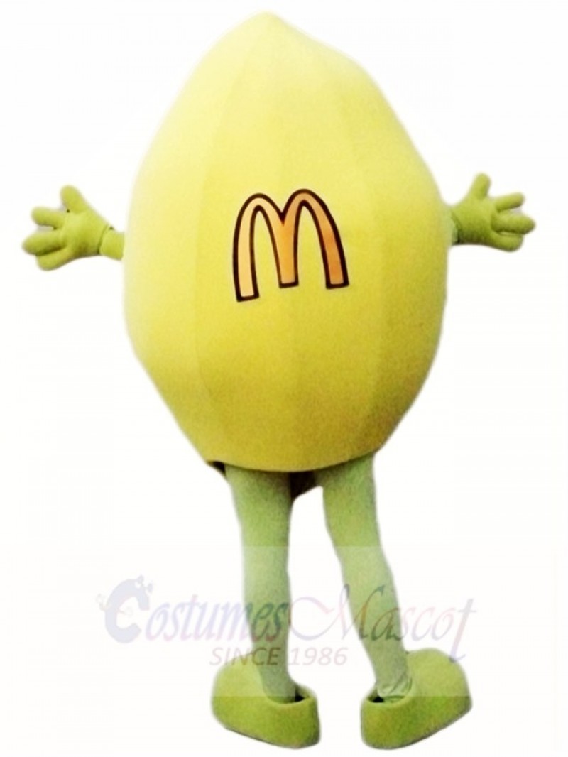 Yellow Lemon Fruit Mascot Costume