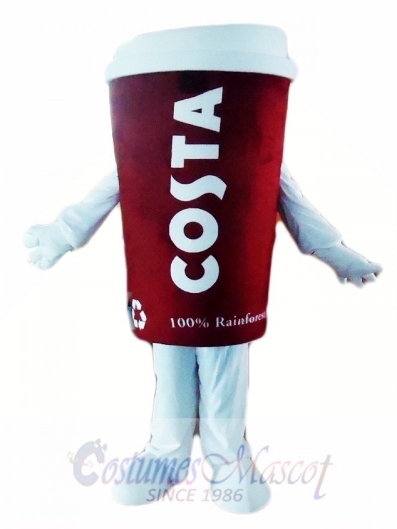 Costa Coffee Cup Tumbler Mug Mascot Costumes  