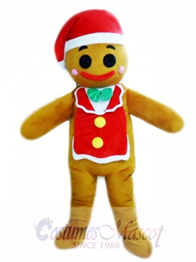 Gingerbread Man Christmas Mascot Costumes 