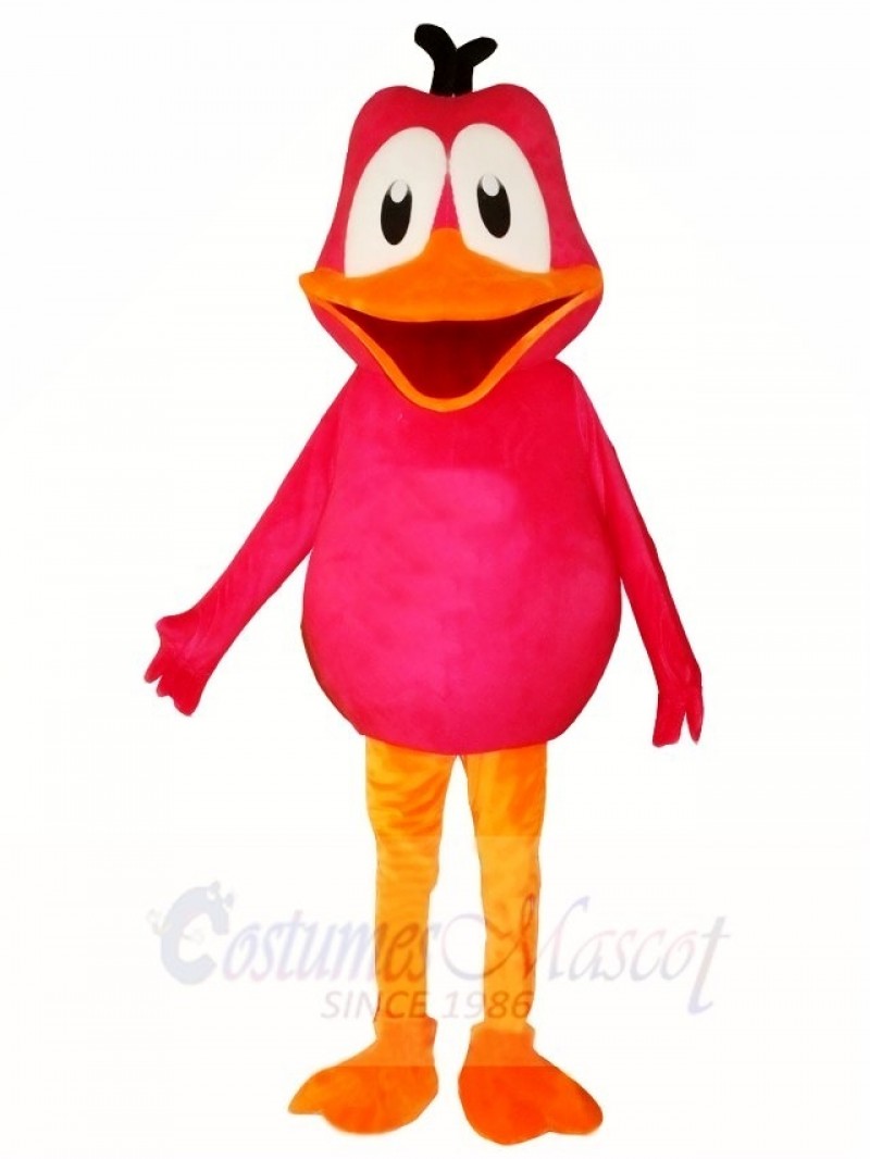 Pink Duck Mascot Costumes Bird Poultry 