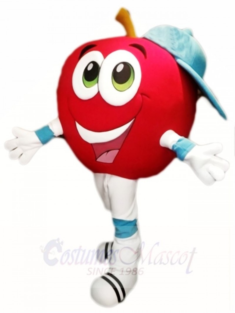 Red Apple Mascot Costumes Fruit Food Plant