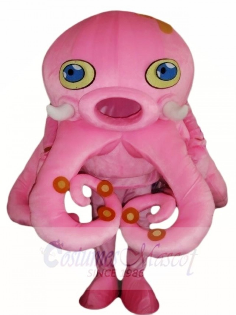 Pink Octopus Mascot Costumes Aquarium Seafood