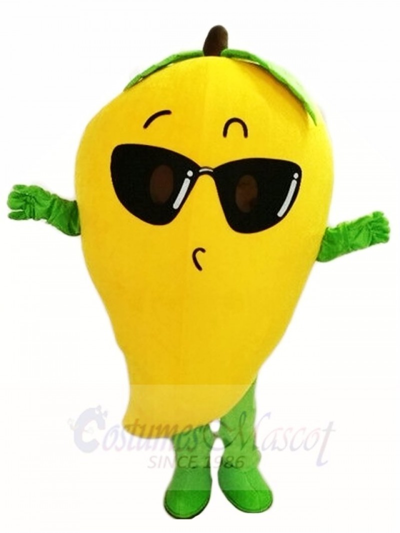 Mango with Sunglasses Mascot Costumes Fruit 