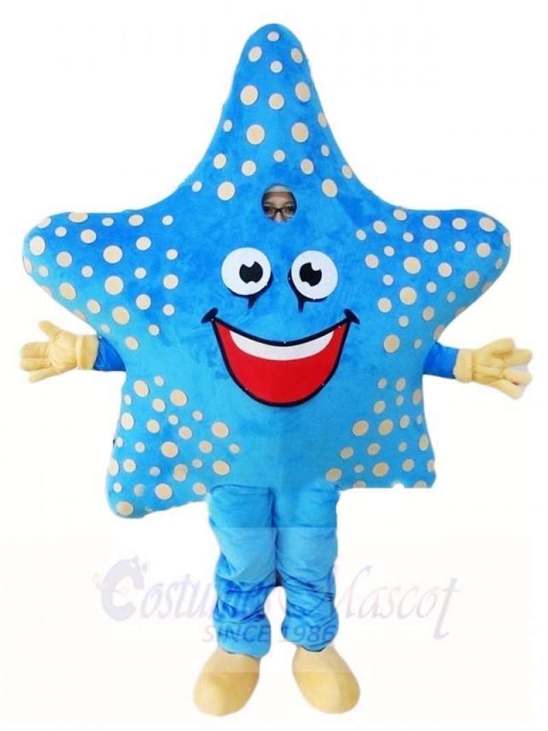 Blue Starfish Mascot Costumes Sea