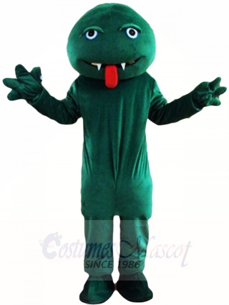 Green Snake Monster Mascot Costumes Animal 