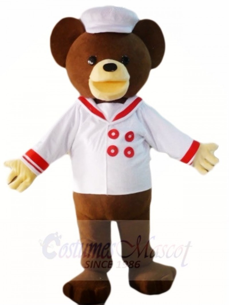 Teddy Bear with Shirt and Hat Mascot Costumes Animal 