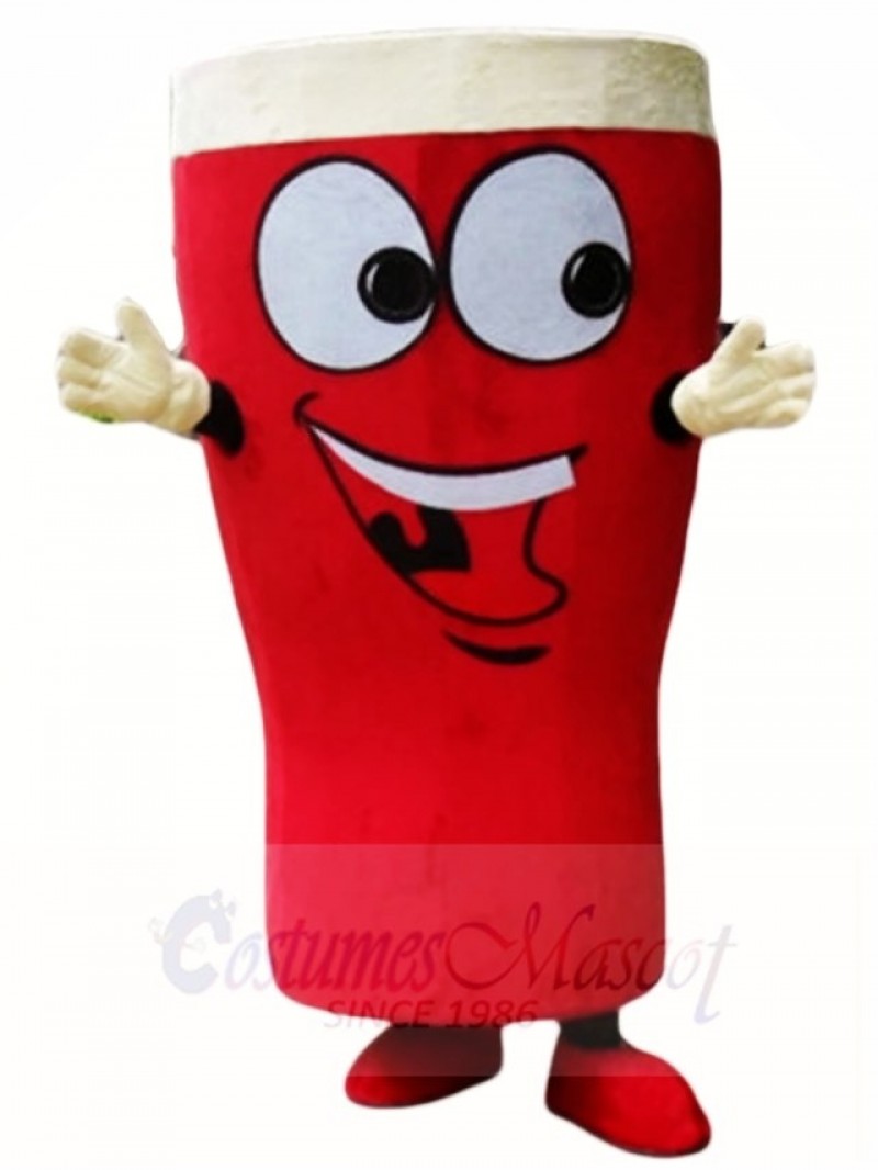Glass Beer Red Beer Bottle Mascot Costumes Drink