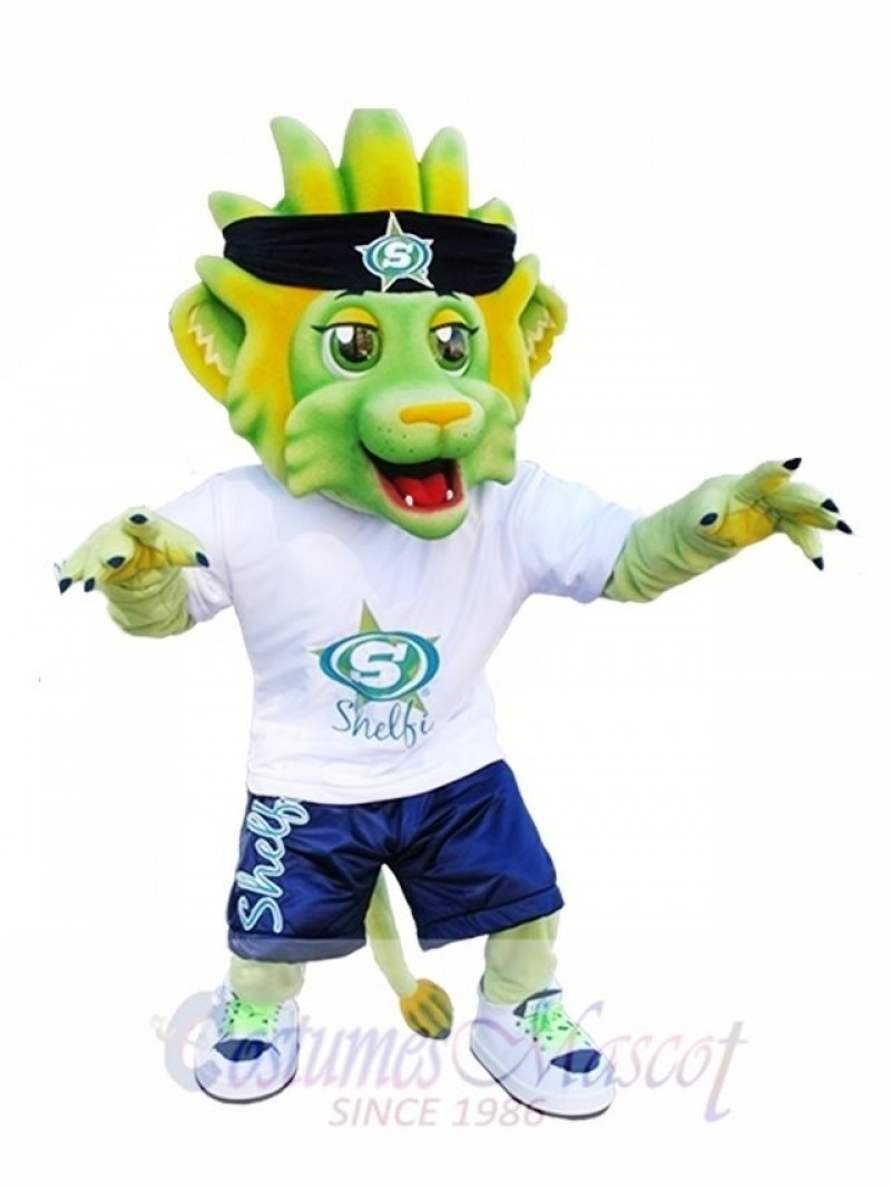 Light Green Lion Mascot Costumes