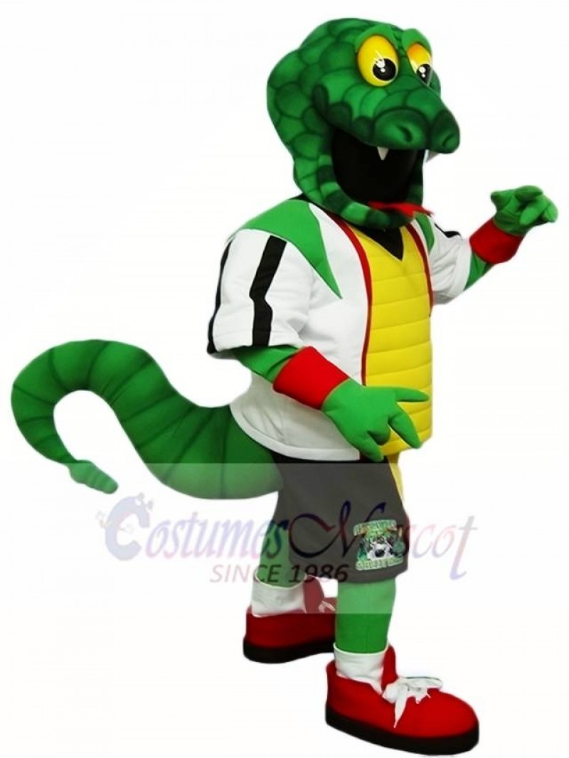 Green Snake Rattlers Mascot Costume