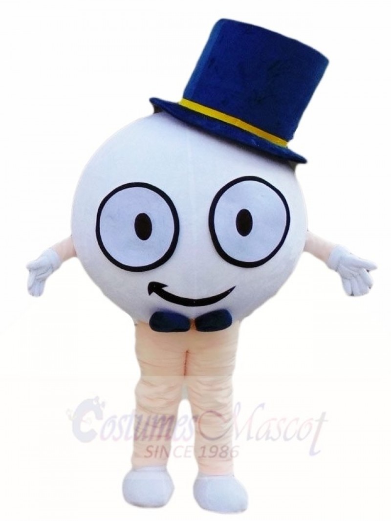 Golf Ball with Hat Mascot Costumes Sport