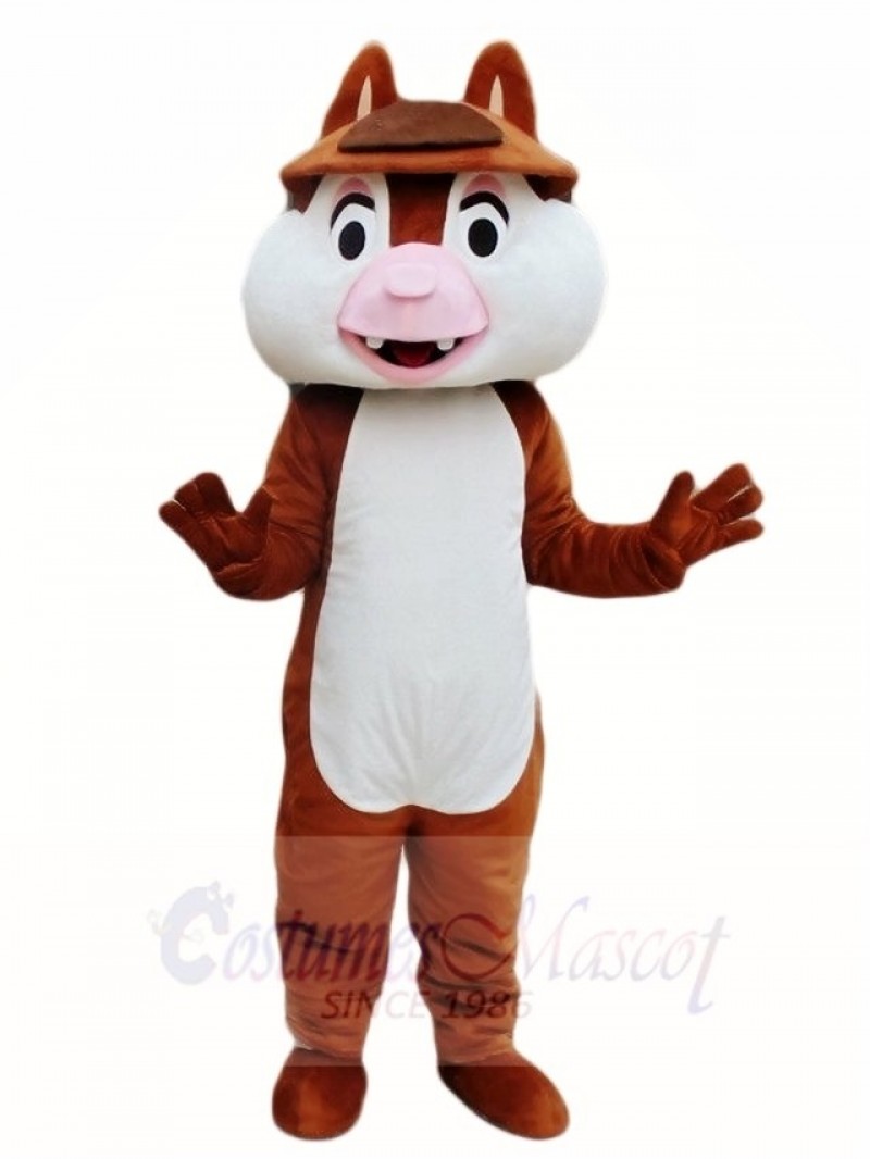 Two Teeth Squirrel Mascot Costumes Animal