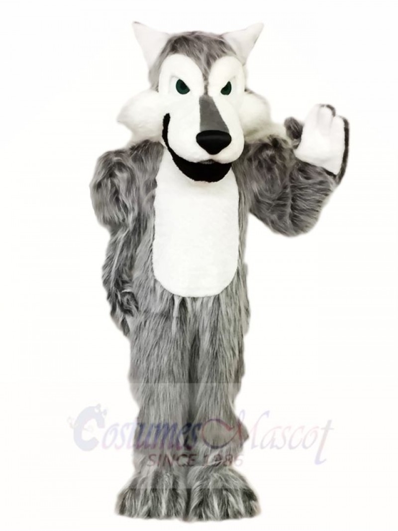 Hairy Grey Gray Wolf Mascot Costumes Animal