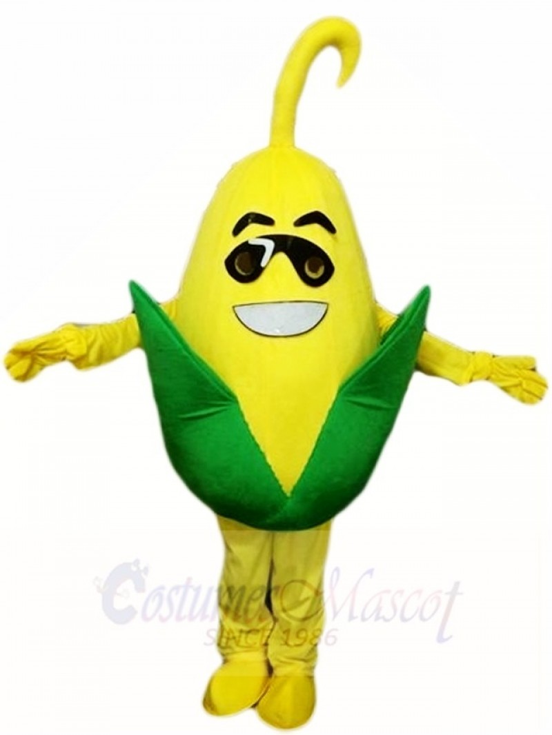 Corn Maize with Sunglasses Mascot Costumes Plant Grain