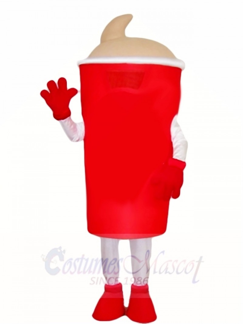 Red Water Bottle Mascot Costumes Drinks
