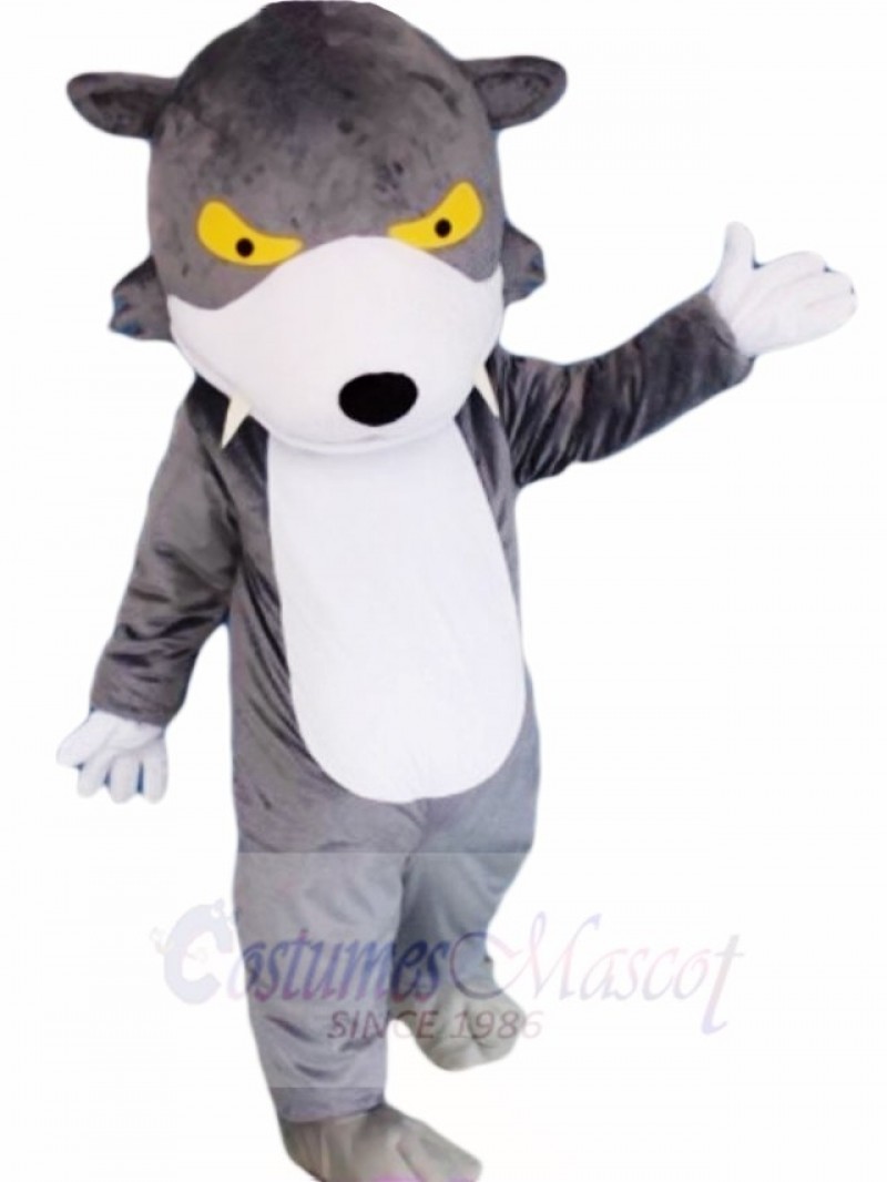 Gray Wolf Mascot Costumes Animal 