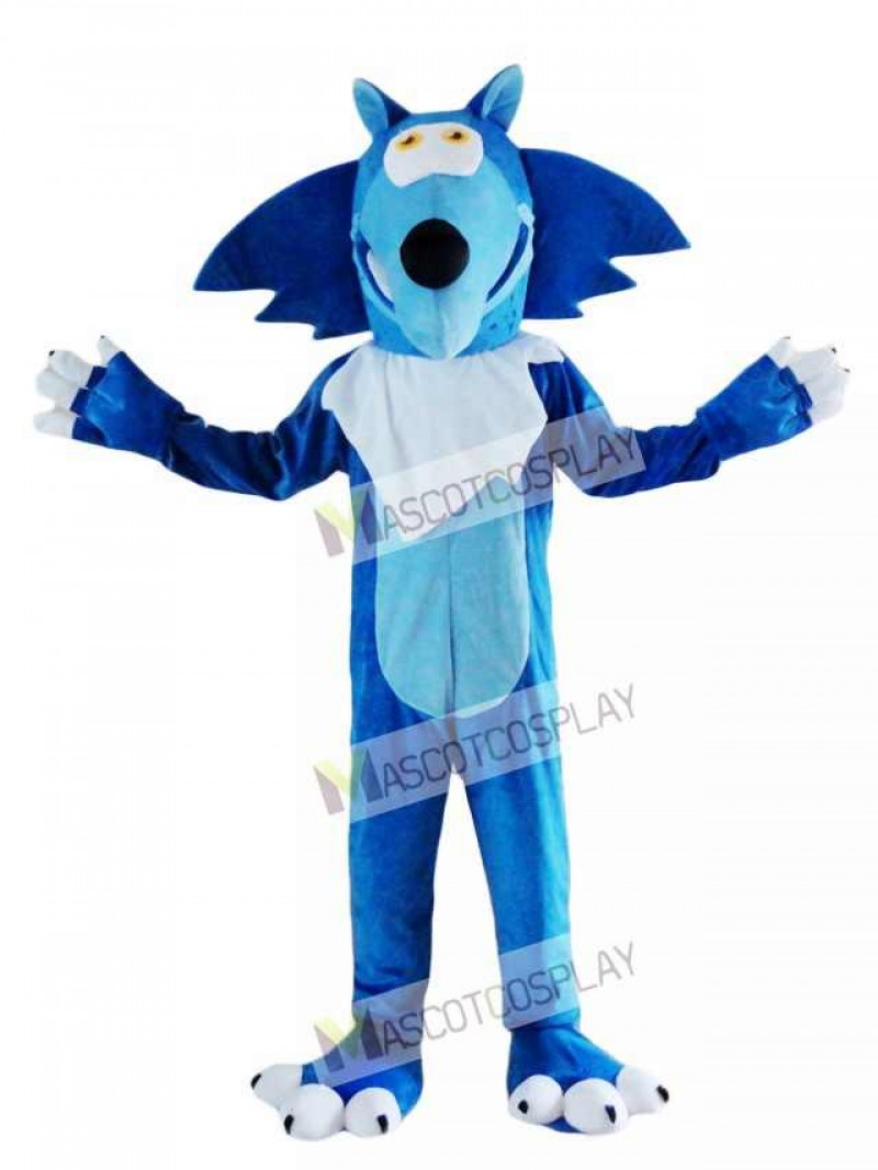 Blue Wolf Coyote Mascot Costume