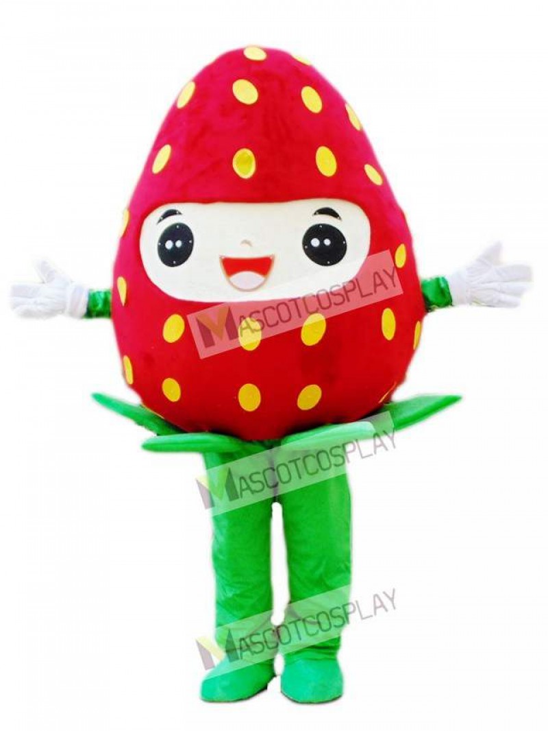 Fresh Strawberry Mascot Costume Fruit