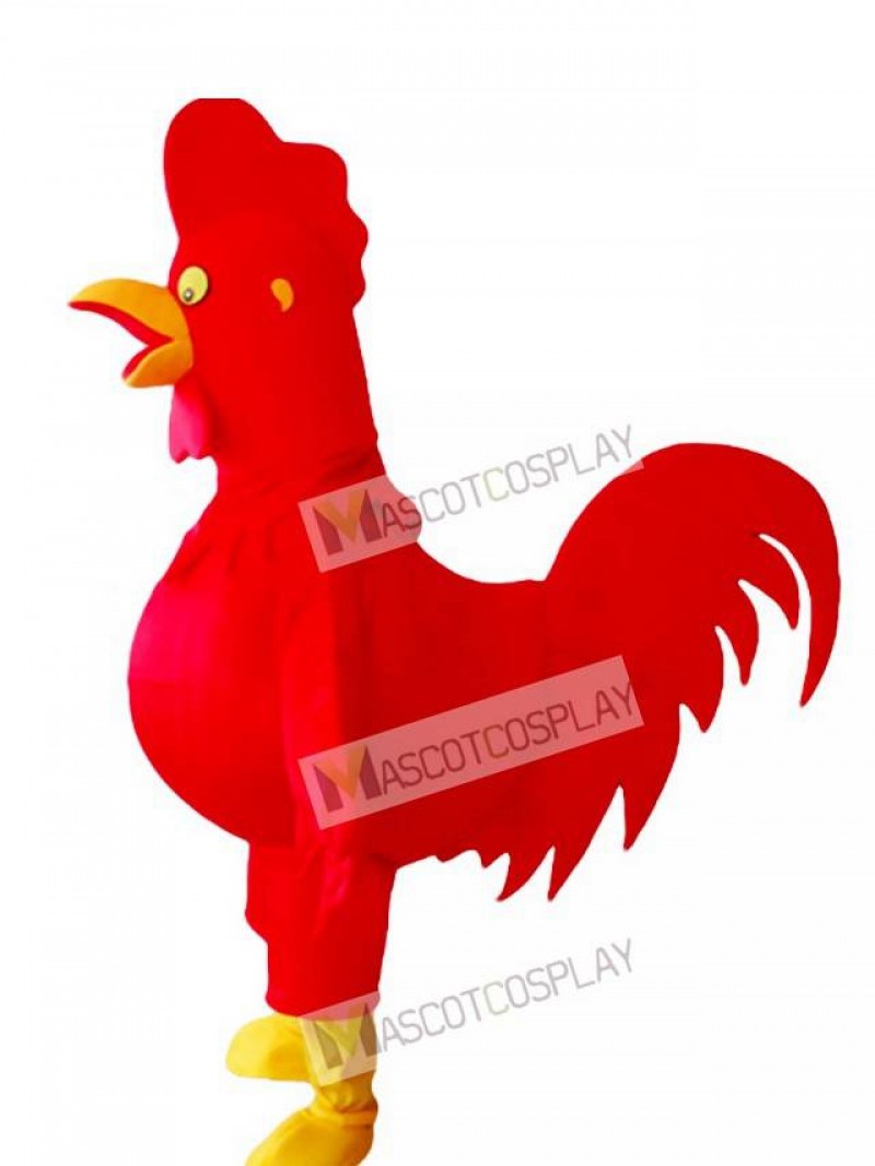 Red Cock Rooster Mascot Costume