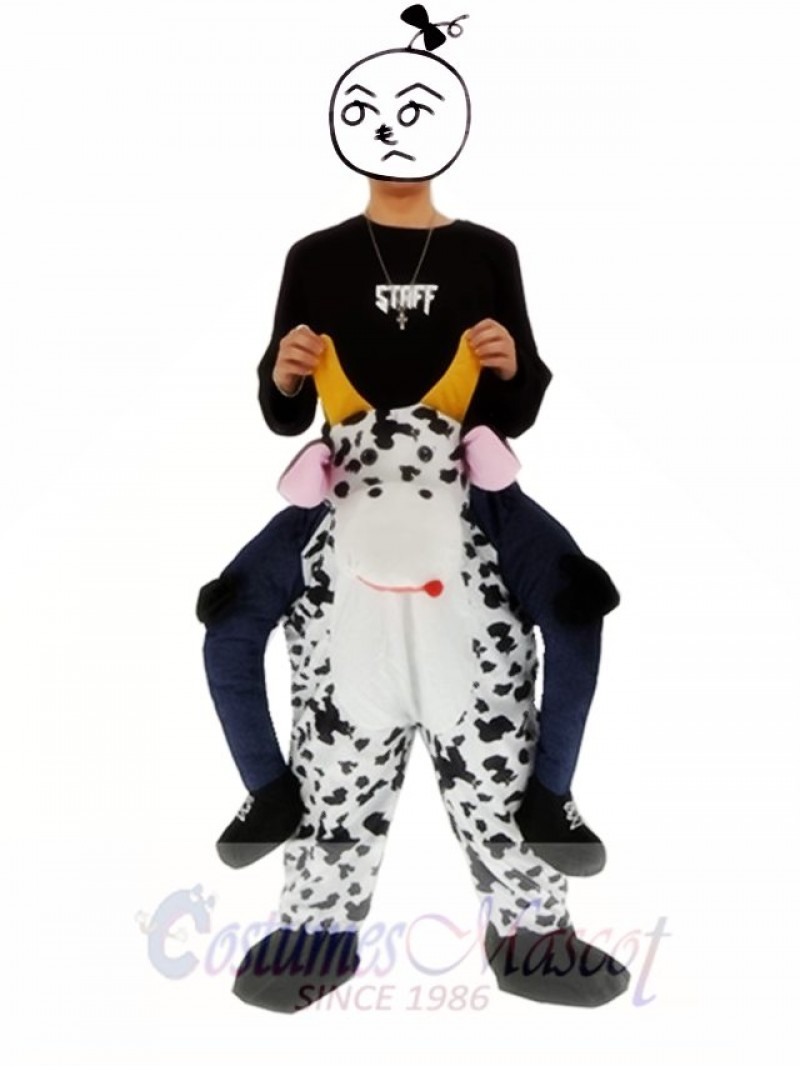 Piggyback Cow Carry Me Ride Dairy Cattle Mascot Costume